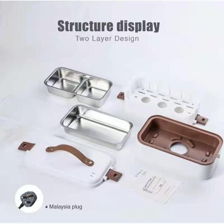 Kiwi Electric Lunch Box Heating Container Portable Mini Rice Cooker