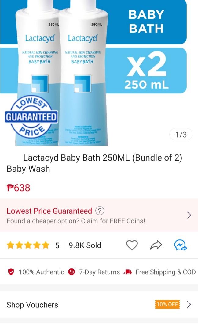 Lactacyd baby bath 250ml price 2025