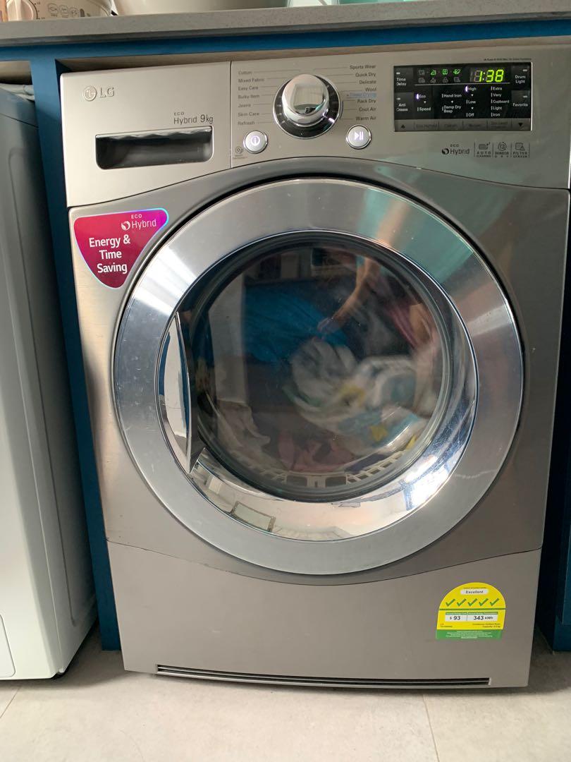 LG heat pump dryer, TV & Home Appliances, Washing Machines and Dryers