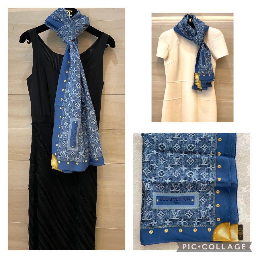 Louis Vuitton green scarf shawl, Women's Fashion, Watches & Accessories,  Scarves on Carousell
