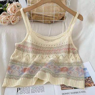MAILED $6 Knitted Top Crochet