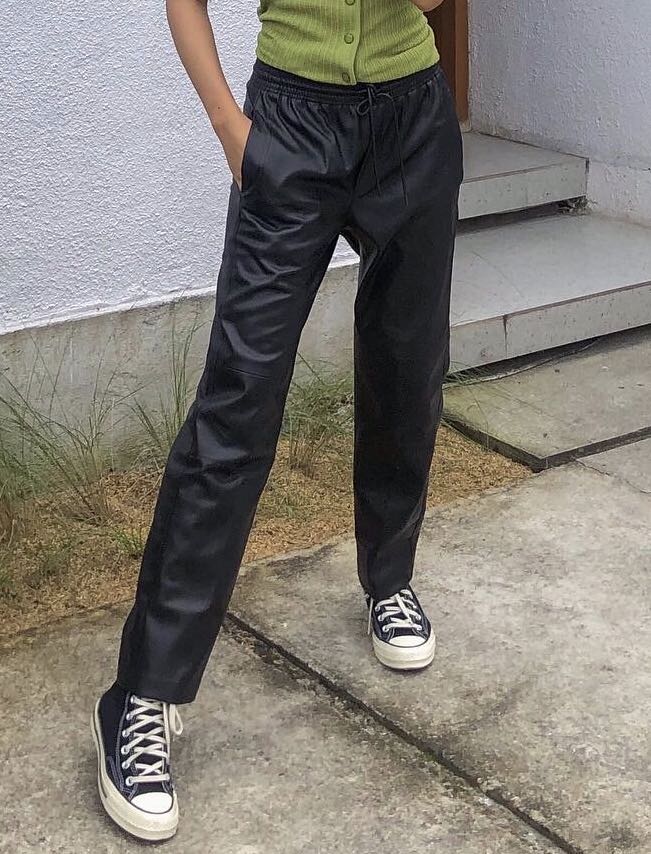 Mango Leather trousers / celana kulit 
