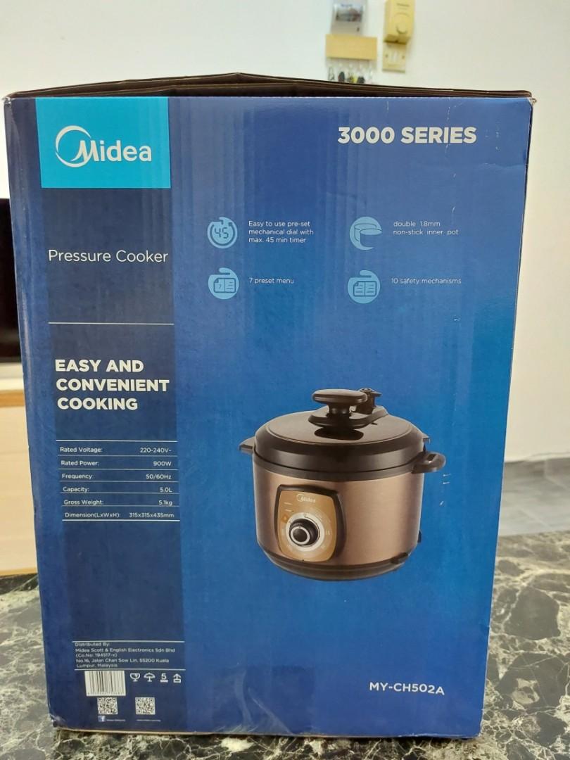 Midea Pressure Cooker 5.0L (MYCH502A), TV & Home Appliances, Kitchen