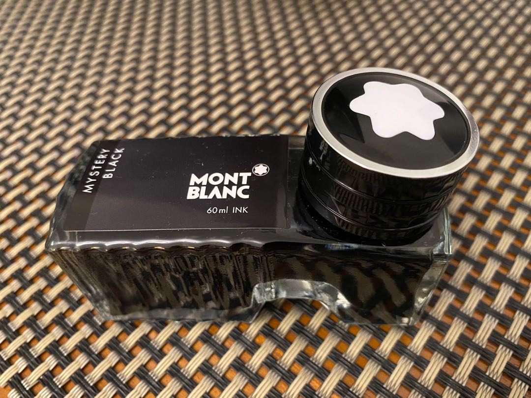 Mont Blanc Ink (60ml Mystery Black) & Mont Blanc Catridges, Hobbies