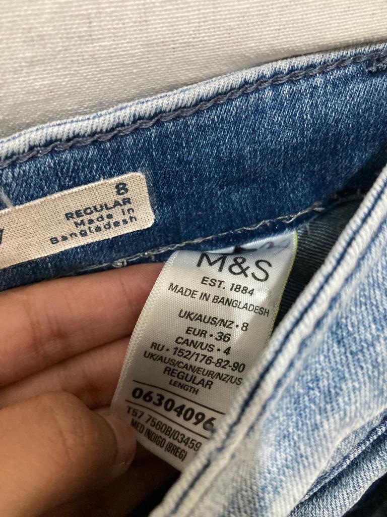 M\u0026S SKINNY JEANS SIZE 8, Fesyen Wanita 