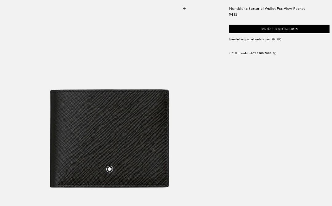 New Authentic Montblanc Wallet