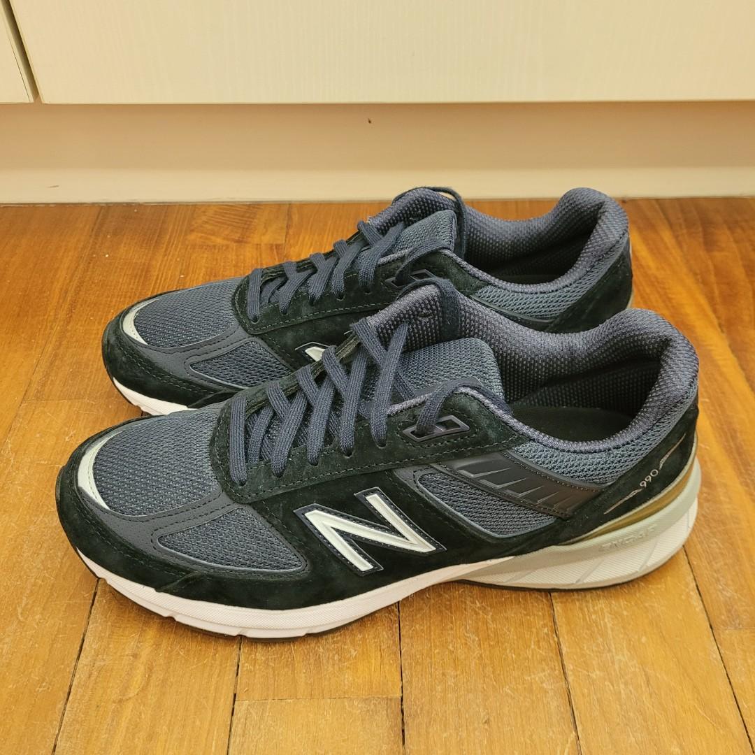 New balance 990v5 Grey and Navy US8.5, Men's Fashion, Footwear, Sneakers on  Carousell