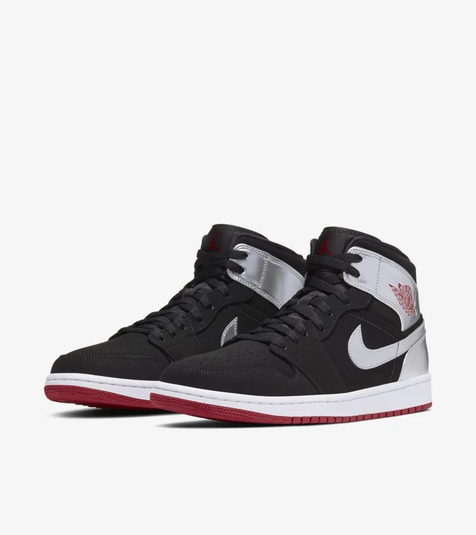 Air jordan 1 mid white silver new arrivals