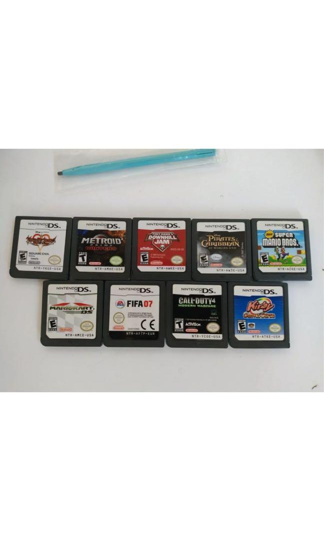 Nintendo DSi with 9 games & stylus pen (Category: Nintendo) located in Manila. Submitted by jmp923 (Listing ID 1147324828, Image 3). Description: Nintendo DSi Light Blue Handheld Console Games System with 9 games, stylus, case and charger (110V) Games: Super Mario Bros, Kirby Canvas Curse, Call of Duty 4, Pirates of Caribbean, Tony Hawk Downhill Jam, FIFA 07, MarioKart, Metroid, Kingdom Hearts All in very good condition. .