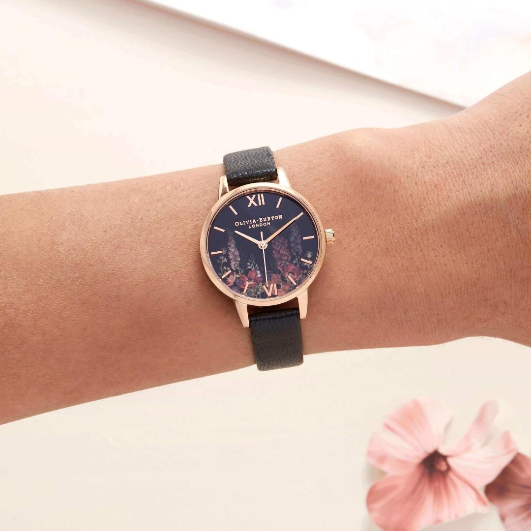 Olivia burton outlet dark bouquet watch
