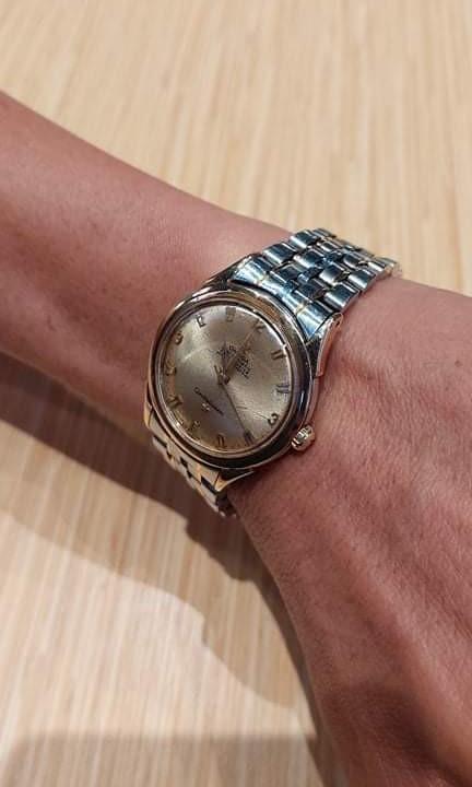 Omega automatic constellation (Category: Luxury Watches) located in Caloocan City. Submitted by great_2003 (Listing ID 1146748186, Image 3). Description: original authentic cronometer officially certified good running condition note ..no bracelet bracelet not including .. head watch only.. but came from other watch bezel gold jacket approx. 36 to 38 mm diameter as is only wysiwyg.