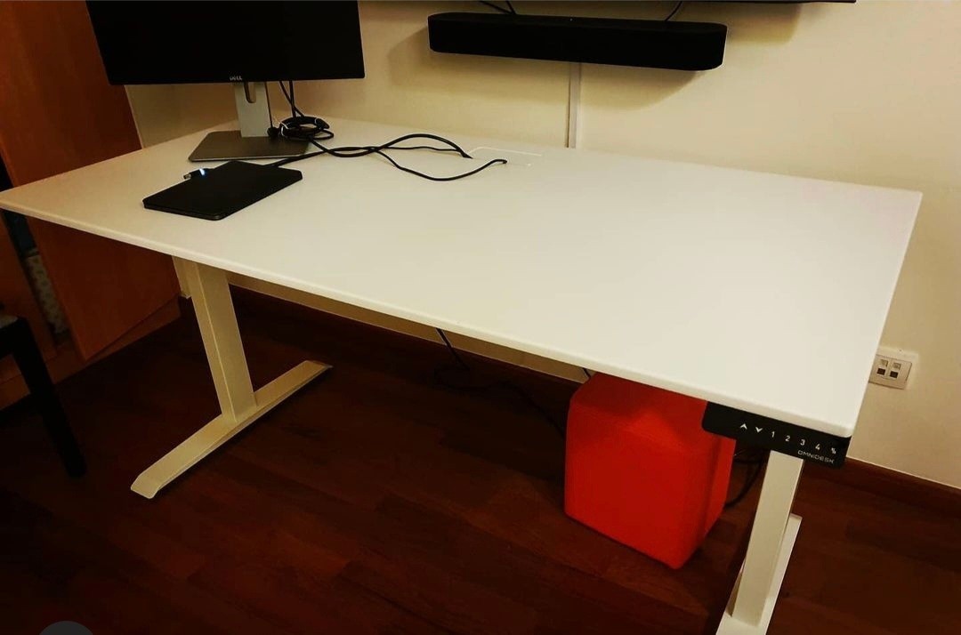 Omnidesk Pro 2020 White Table Top Only, Furniture & Home Living, Furniture, Tables & Sets on