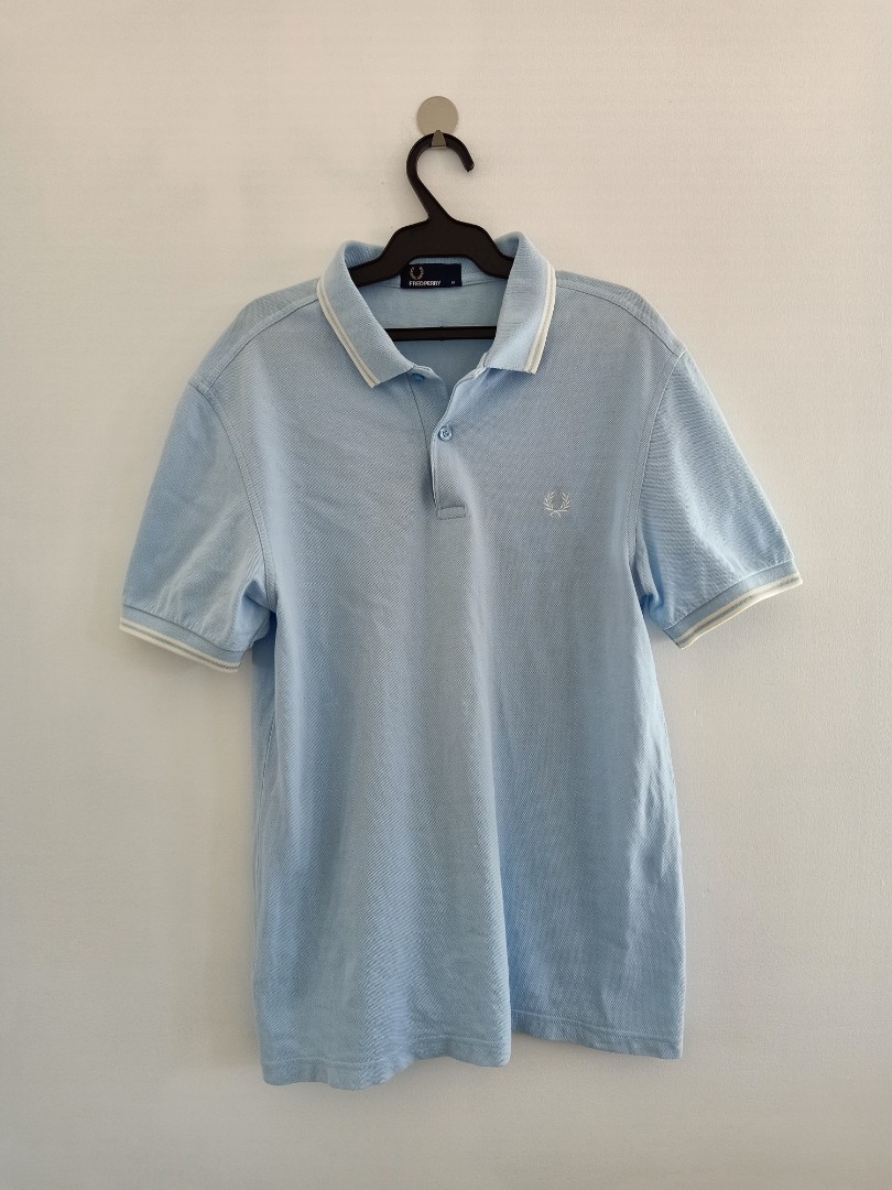 Original fred perry sky blue polo shirt 