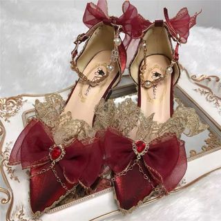 Cheap red heels near me online