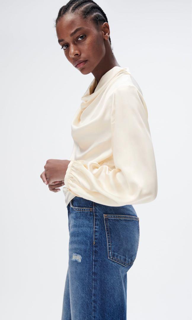 Blouse hot sale satinée zara