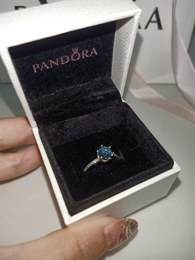 Blue diamond deals pandora ring