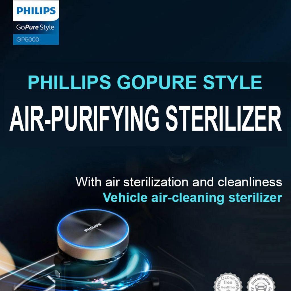 Philips GoPure Style Series 5000 Air Purifier and Sanitizer GP5611 ...