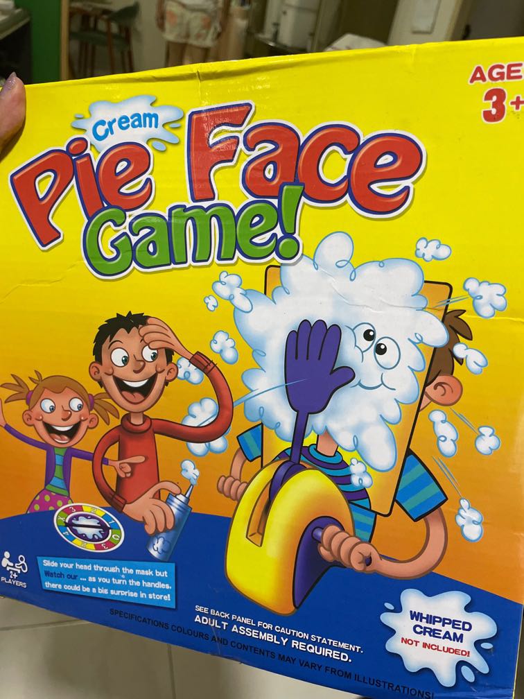 Pie face game, Hobbies & Toys, Toys & Games on Carousell