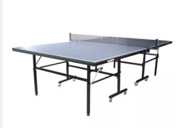 Ping Pong Table with Wheels Double Power BLUE Folding 9x5ft