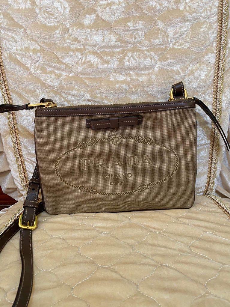 Prada jacquard hotsell crossbody bag