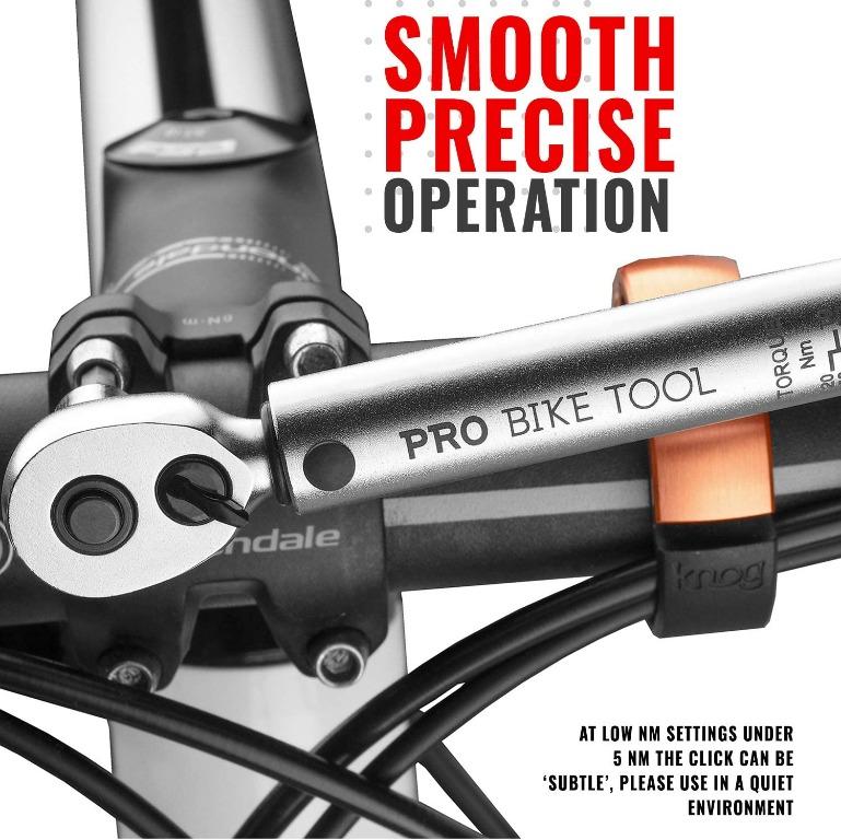 PRO BIKE TOOL 1/4 Inch Drive Click Torque Wrench Set – 2 to 20 Nm ...