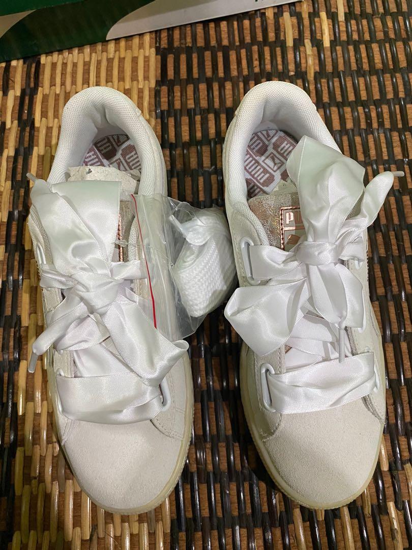 Puma Basket Heart Ribbon Shoelaces
