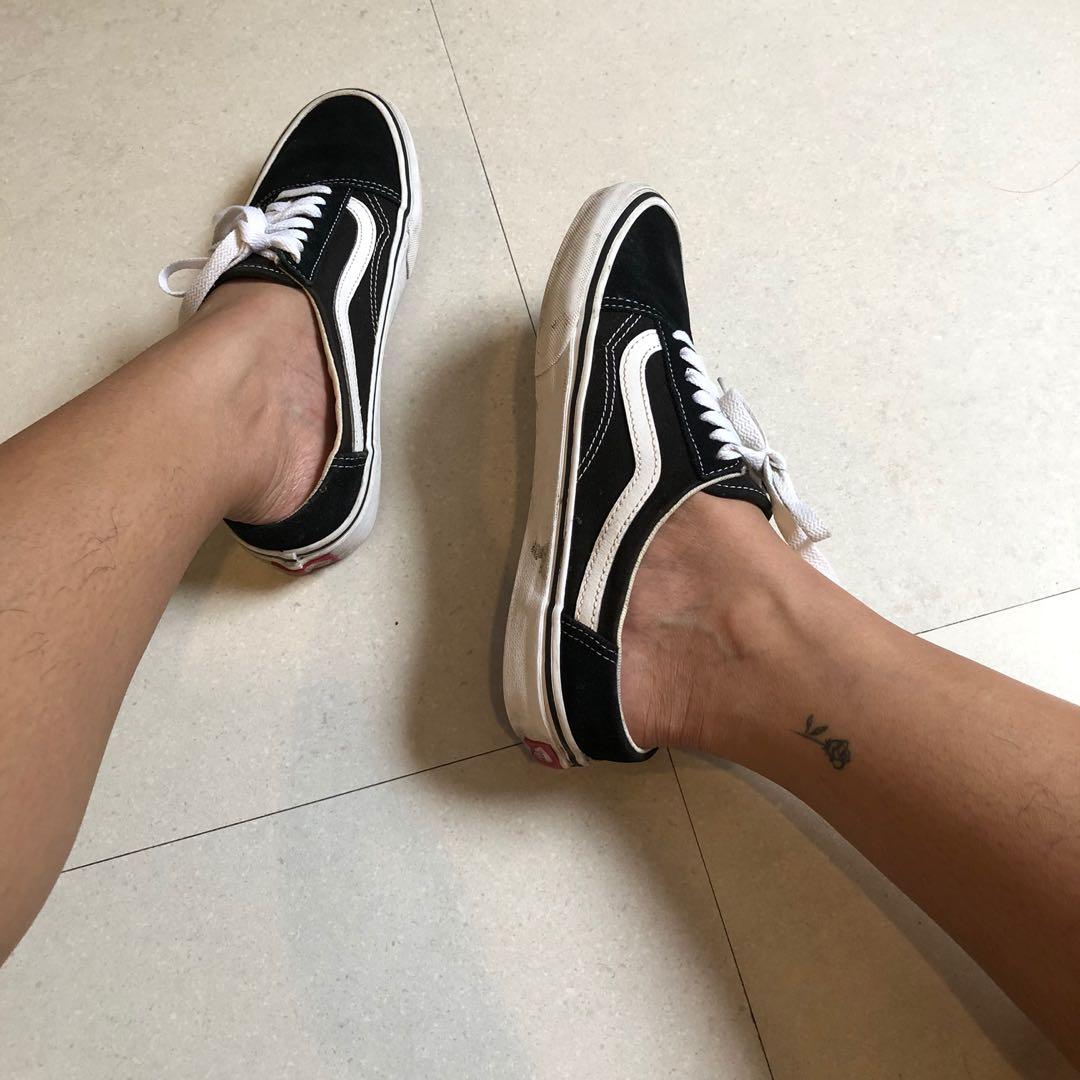 Vans old skool mule on feet hot sale