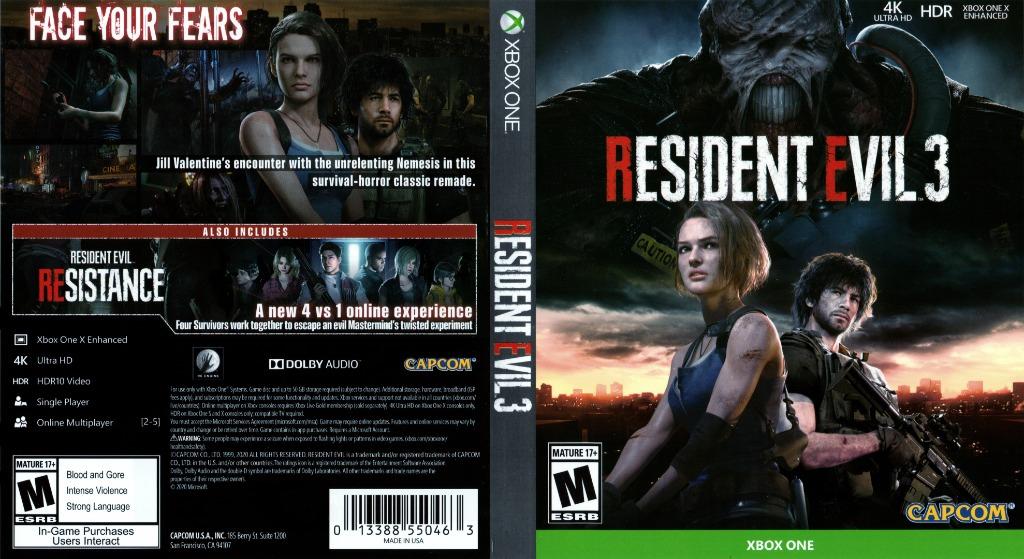 Resident evil 3 for xbox one sales