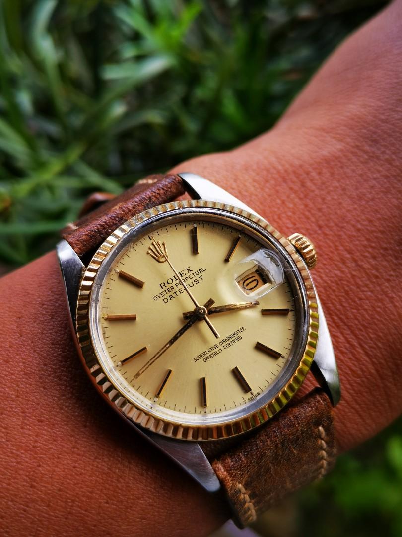 Rolex 16013 sales leather strap