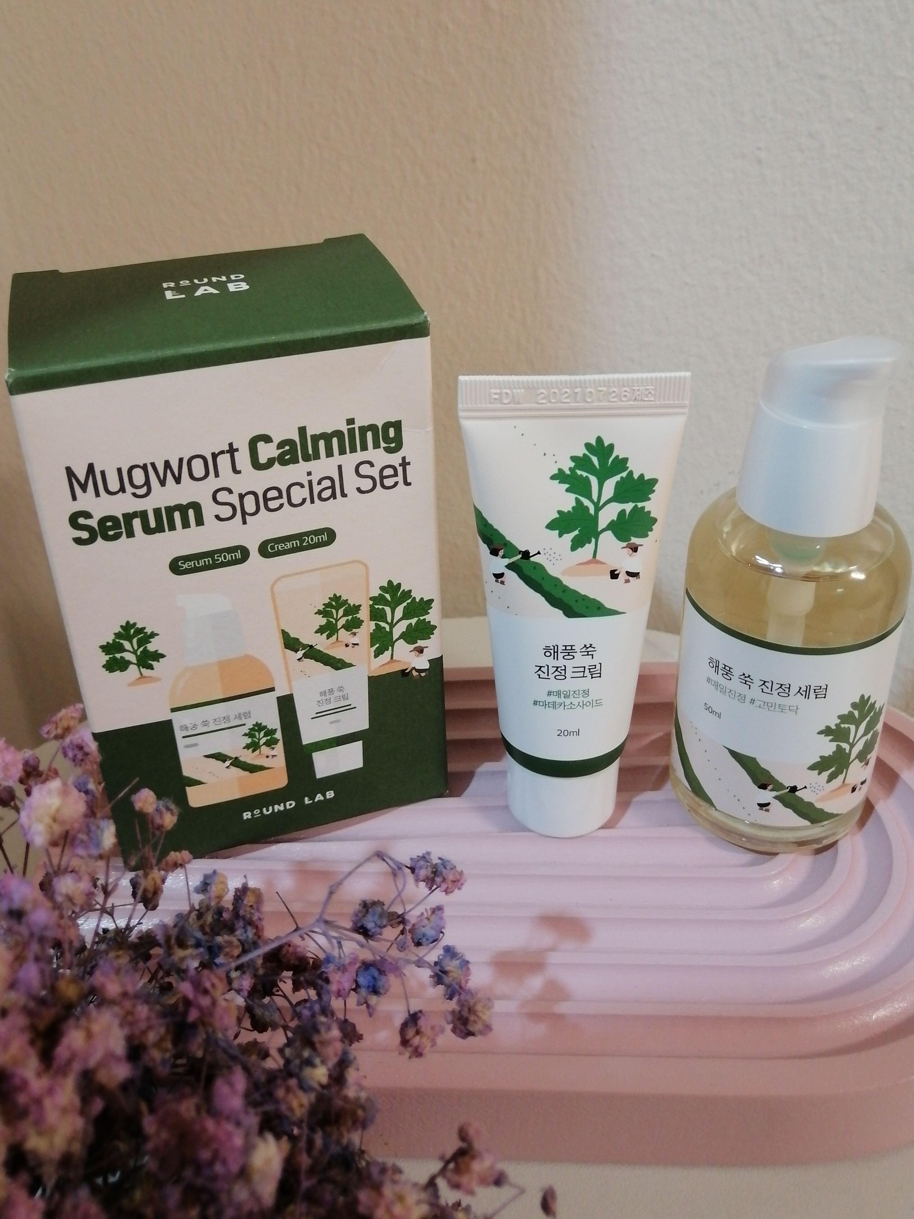 ROUND LAB Mugwort Calming Serum Special Set, Beauty & Personal Care