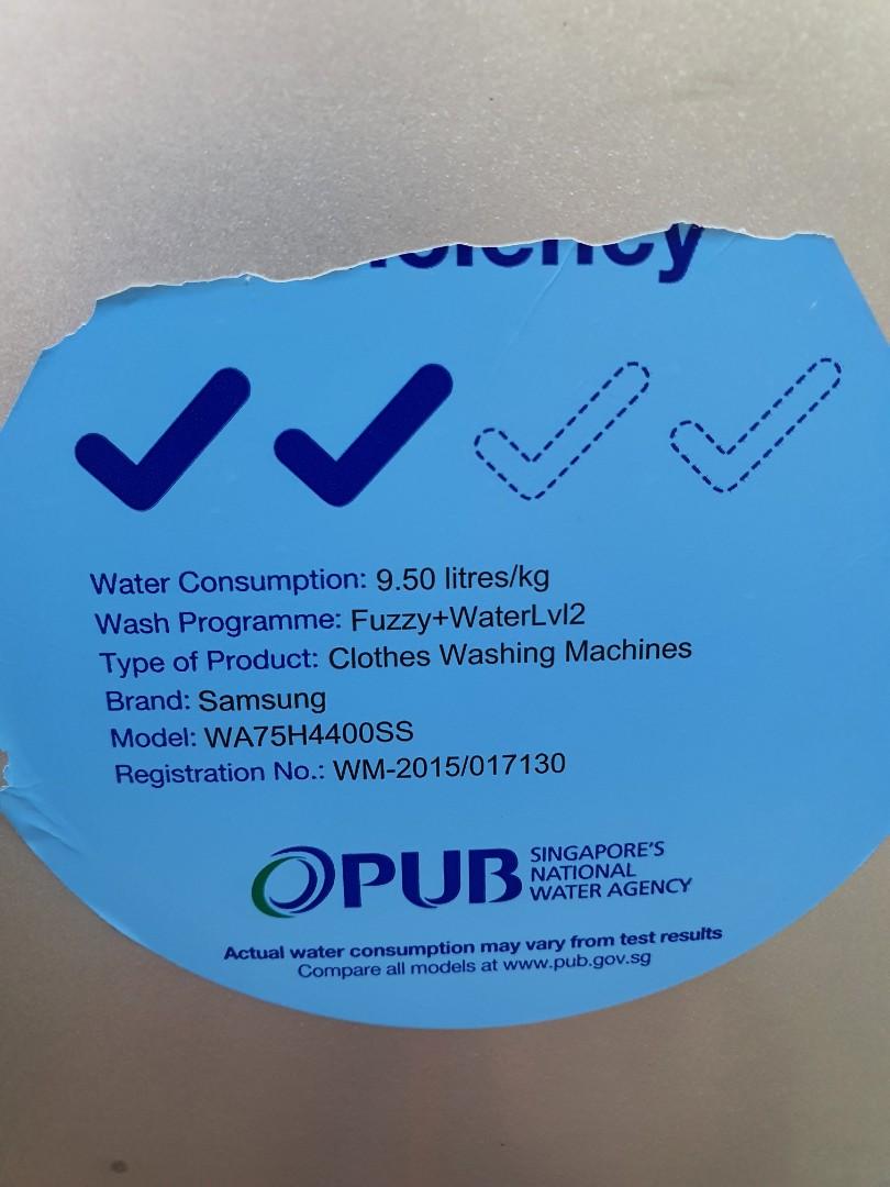 Samsung Top Load Washer and Dryer 7.5kg, TV & Home Appliances, Washing