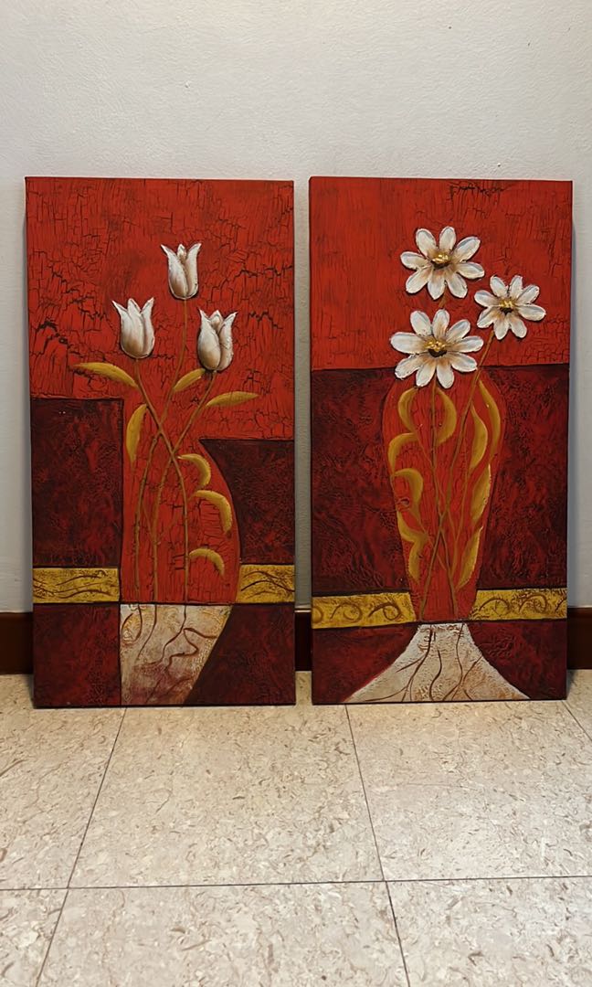 Set of 2 paintings, Furniture & Home Living, Home Decor, Frames
