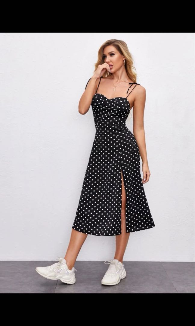 Shein polka new arrivals dot dress