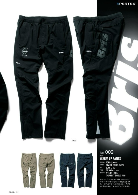 FCRB 19SS WARM UP PANTS BLACK パンツ
