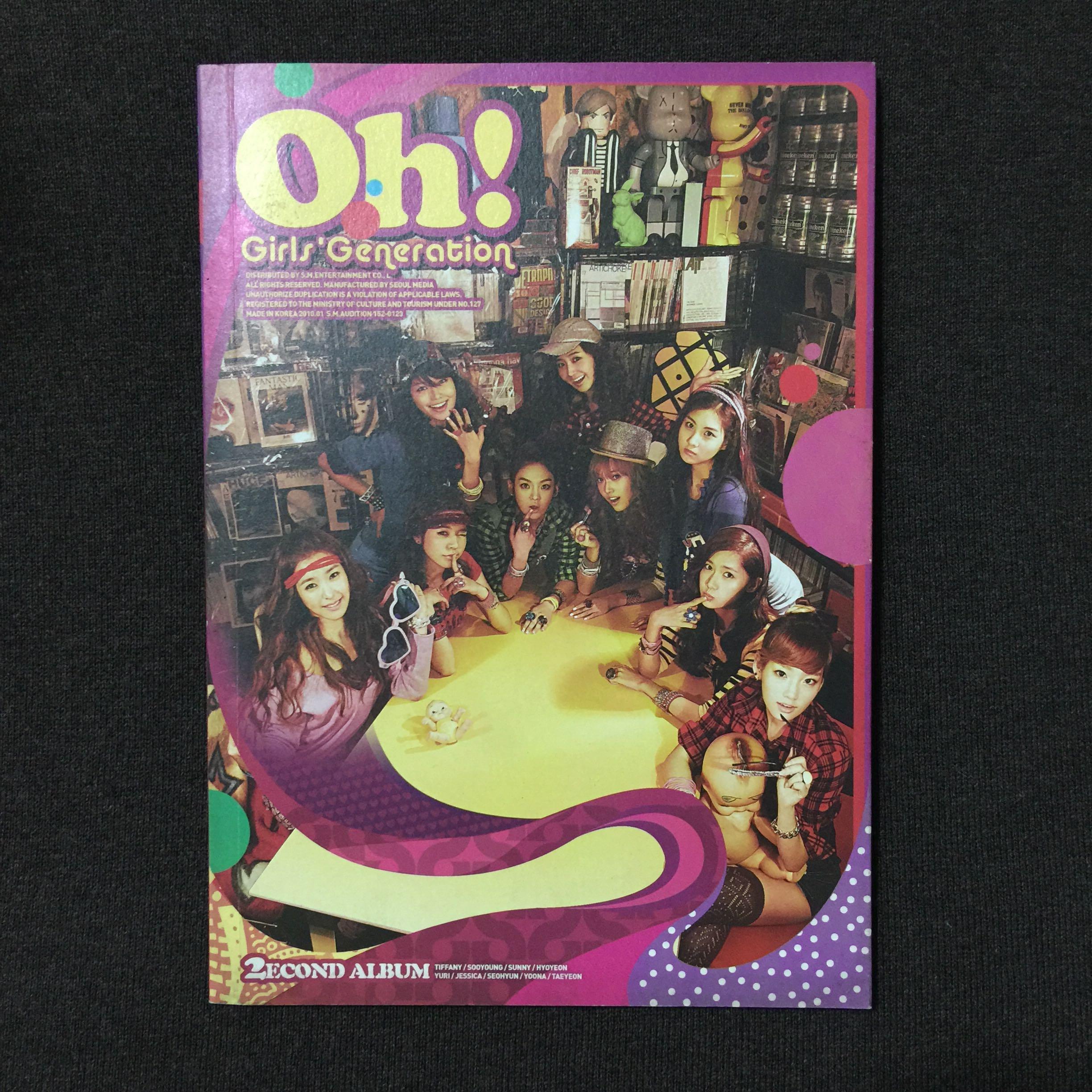 SNSD Oh! Album (Category: K-Wave Merchandise) located in Caloocan City. Submitted by endtroducing (Listing ID 1147390045, Image 1). Description: 2 pcs available! 1x Jessica photocard 1x Special group photocard Has a mini photobook inside that’s great for reminiscing your past sone life 😄.
