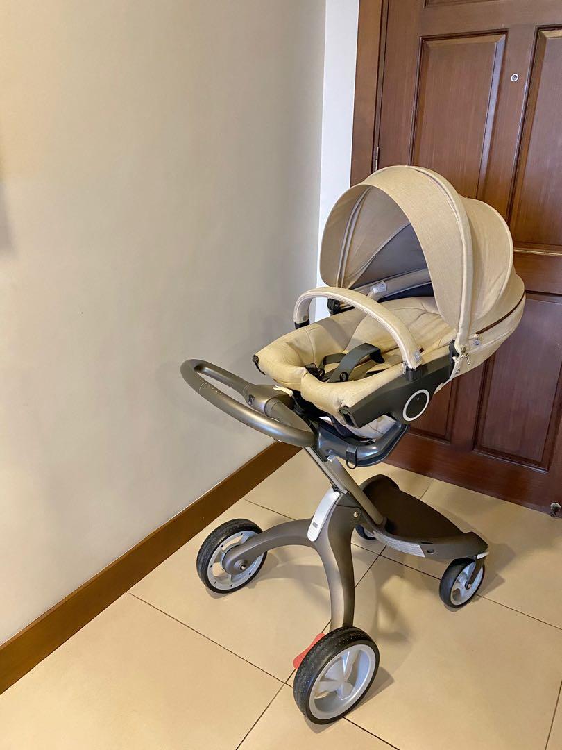 Stokke XPlory Stroller Beige Melange Babies Kids Going Out