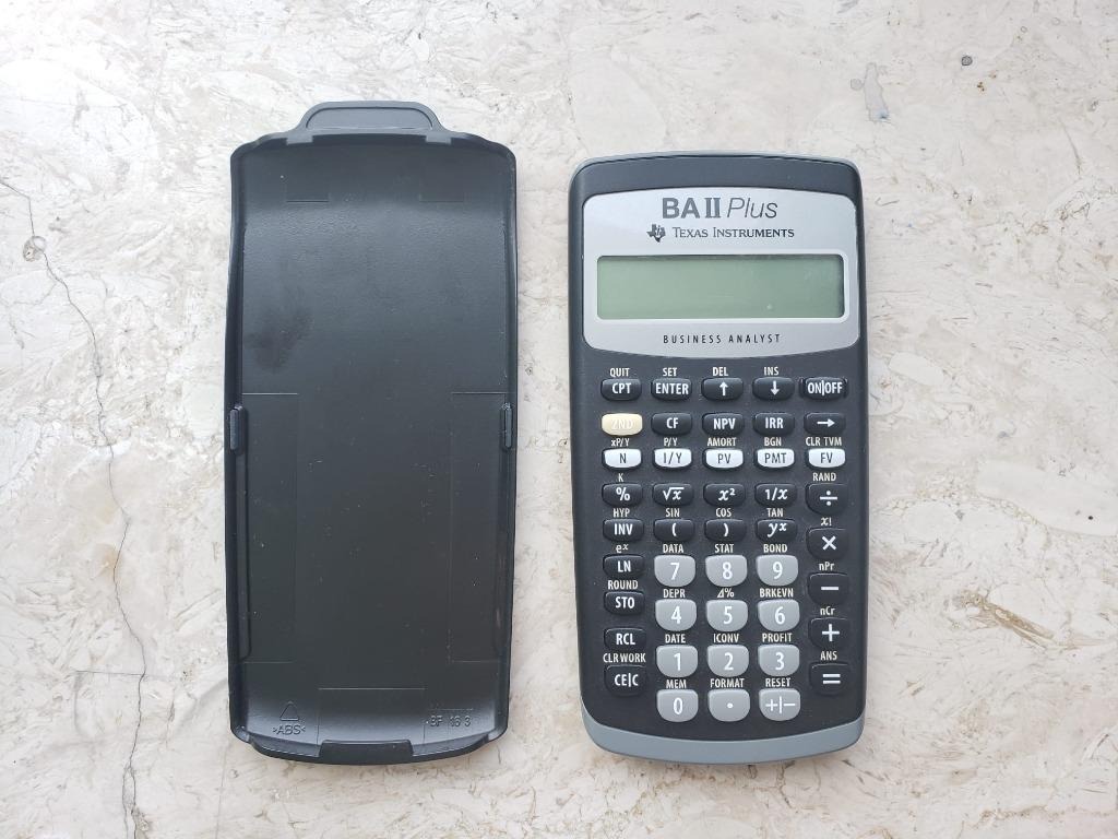 Texas Instruments BA II Plus CFA Financial Calculator, 電腦＆科技, 商務用科技產品-  Carousell