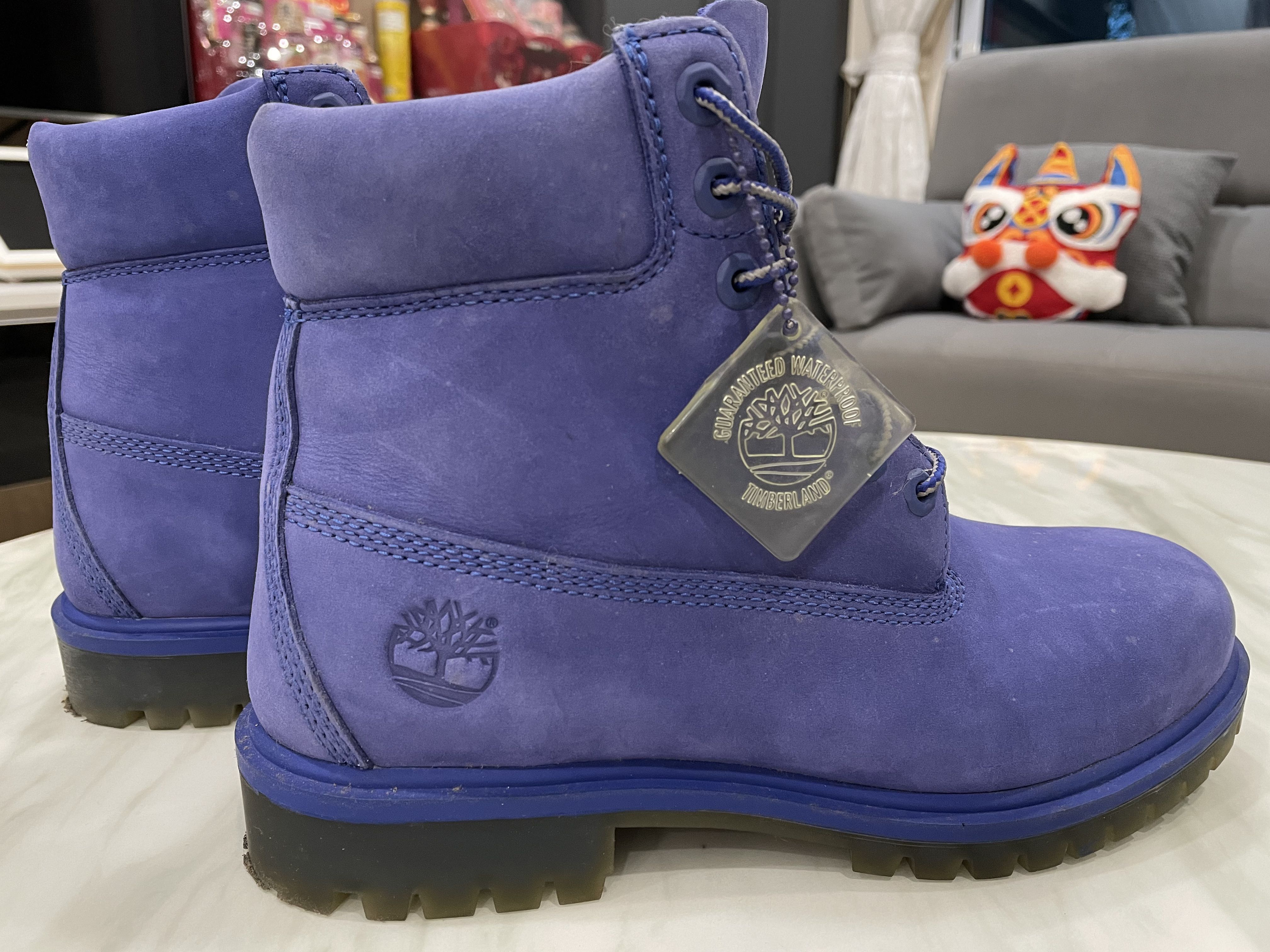 Purple store timbs mens