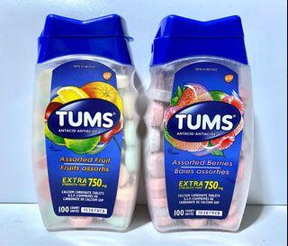 Tums Antacid Extra Strength Assorted Fruit Assorted Berries 750 mg 100 Count
