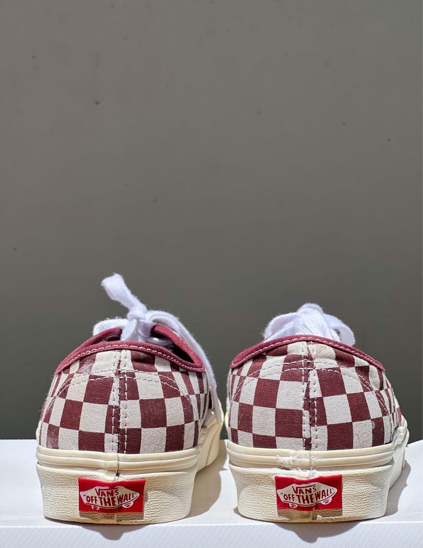 authentic red checkered vans