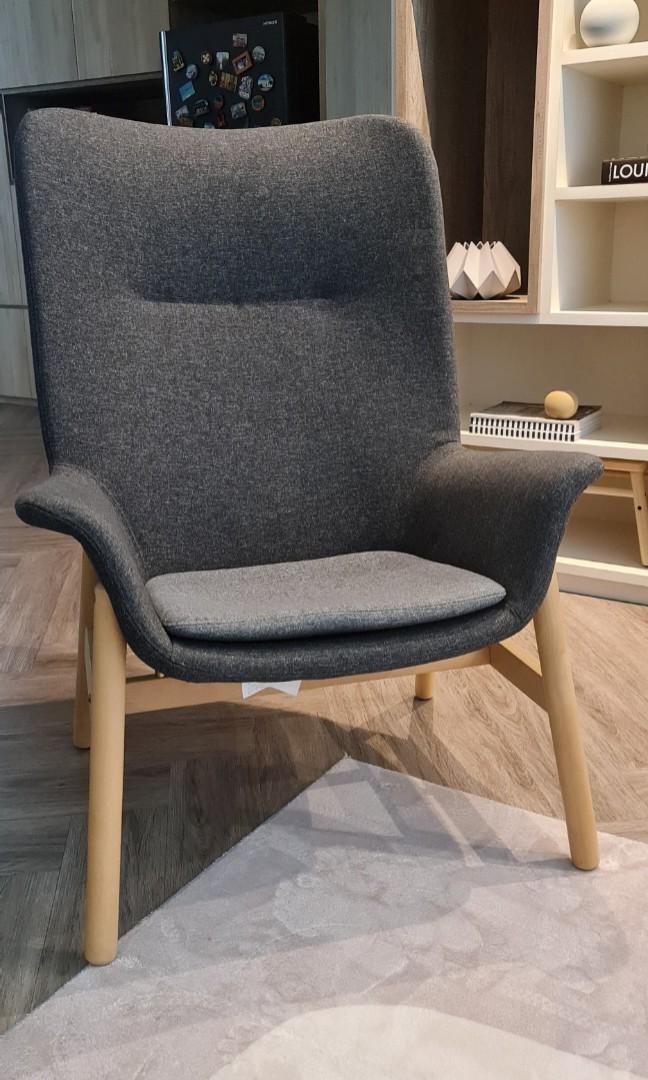 Vedbo High Back Armchair, Furniture & Home Living, Furniture, Chairs on