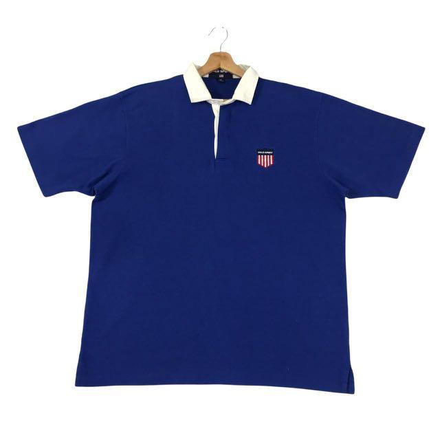 Vintage 90s Polo Sport Ralph Lauren Usa Big Logo Polos Rugby Shirt