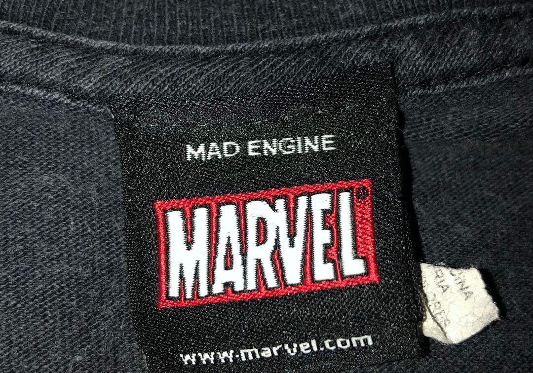 Vintage Marvel Mad Engine T-shirt, Men's Fashion, Tops & Sets
