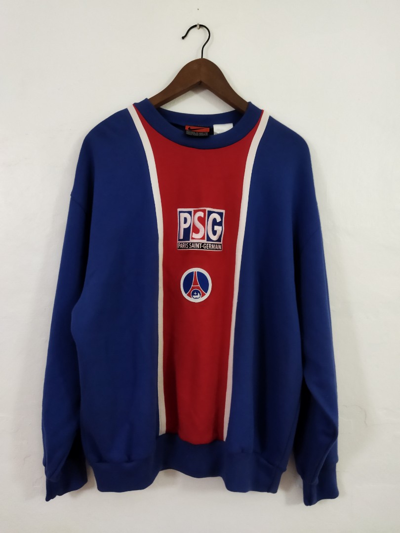VINTAGE RARE 90s NIKE PSG SWEATSHIRT Men s Fashion Tops Sets