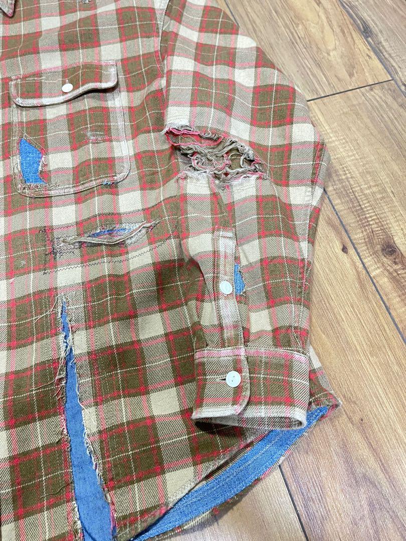 Visvim 20aw Lumber Check L/S Crash, 男裝, 外套及戶外衣服- Carousell