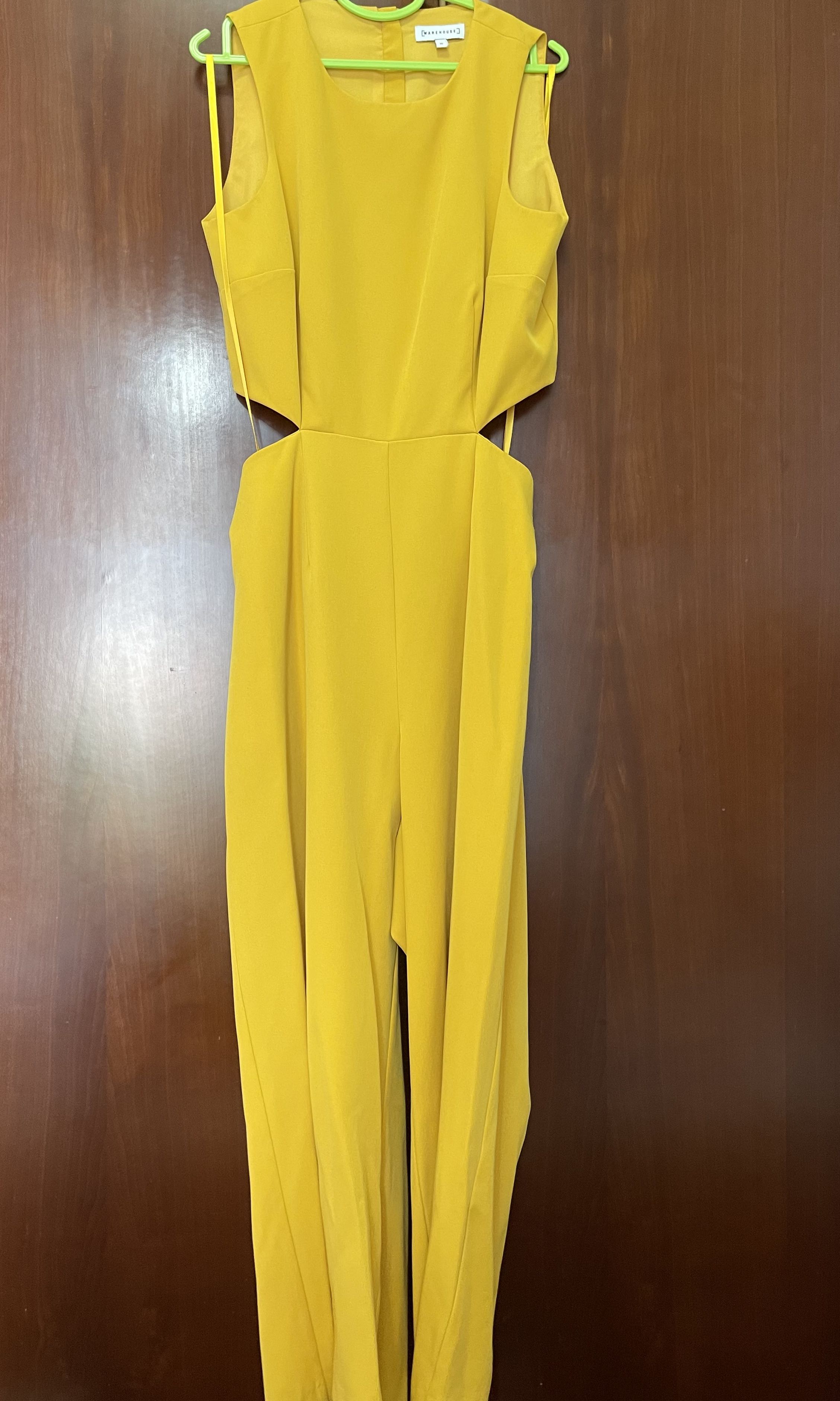 Yellow jumpsuit warehouse cheap