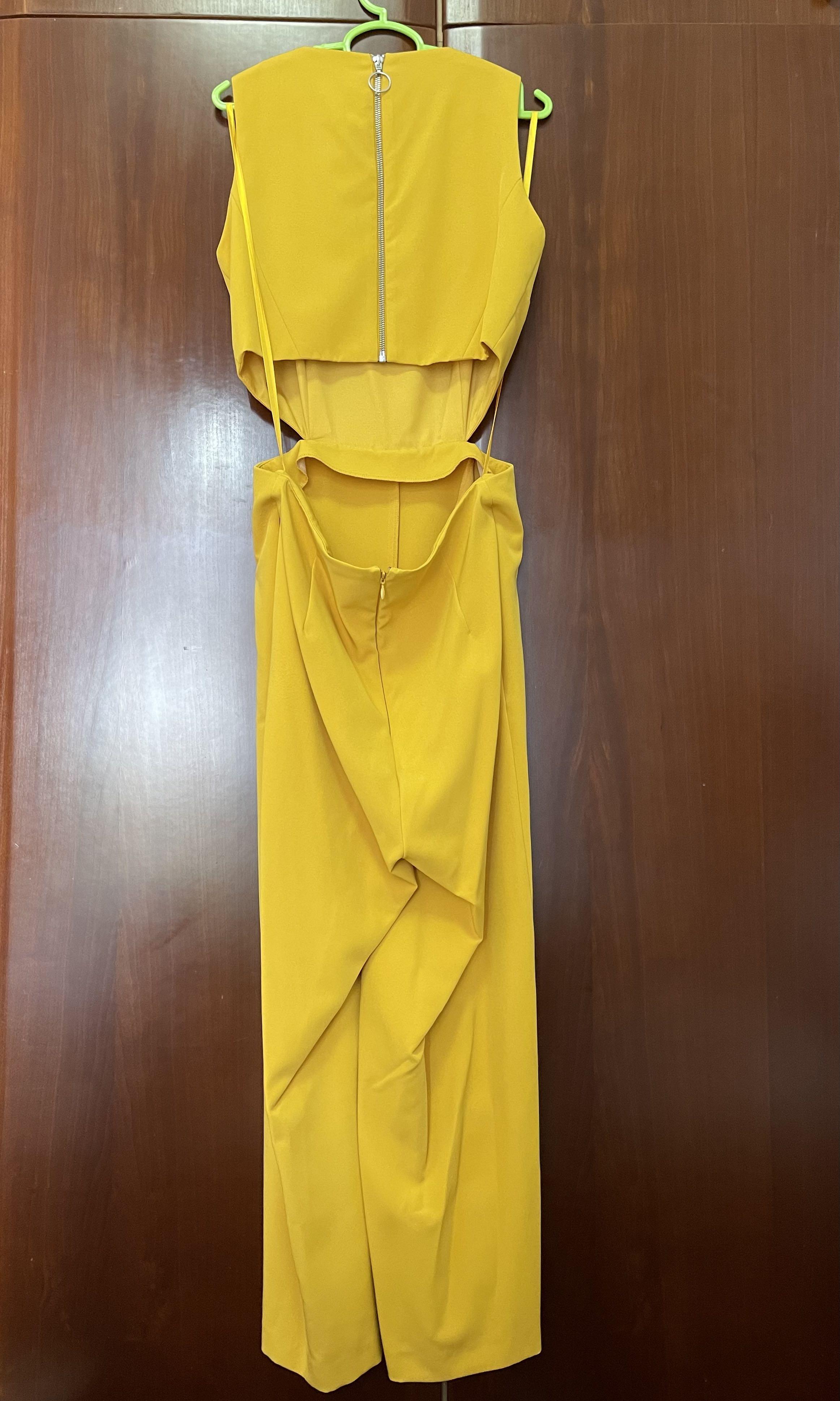 Warehouse yellow jumpsuit Size M UK 10