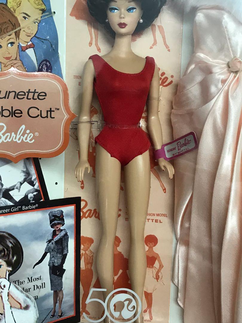 Barbie My Favorite Time Capsule 1962 Brunette Bubble Cut Doll, Hobbies   Toys, Toys  Games on Carousell