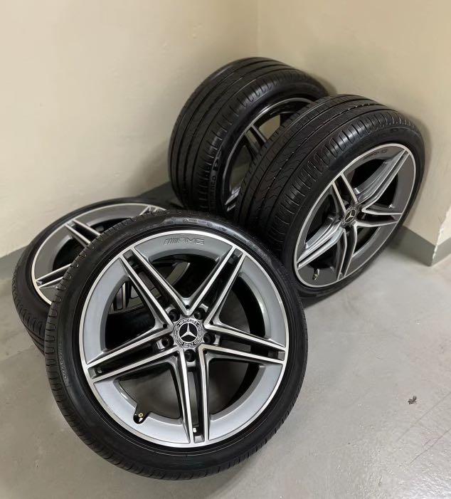 19” Mercedes Benz Original AMG Staggered Rim with Perelli Runt Flat ...