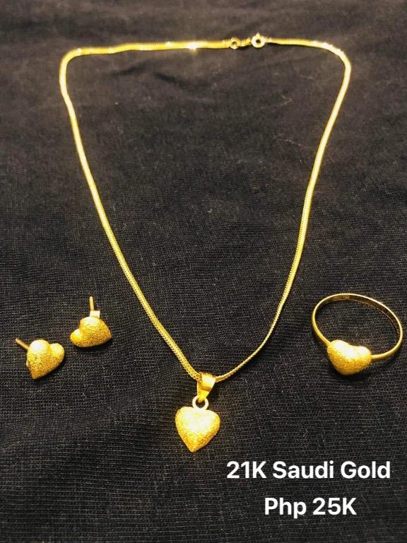 21K Saudi Gold Jewelry Set Women s Fashion Jewelry Organizers